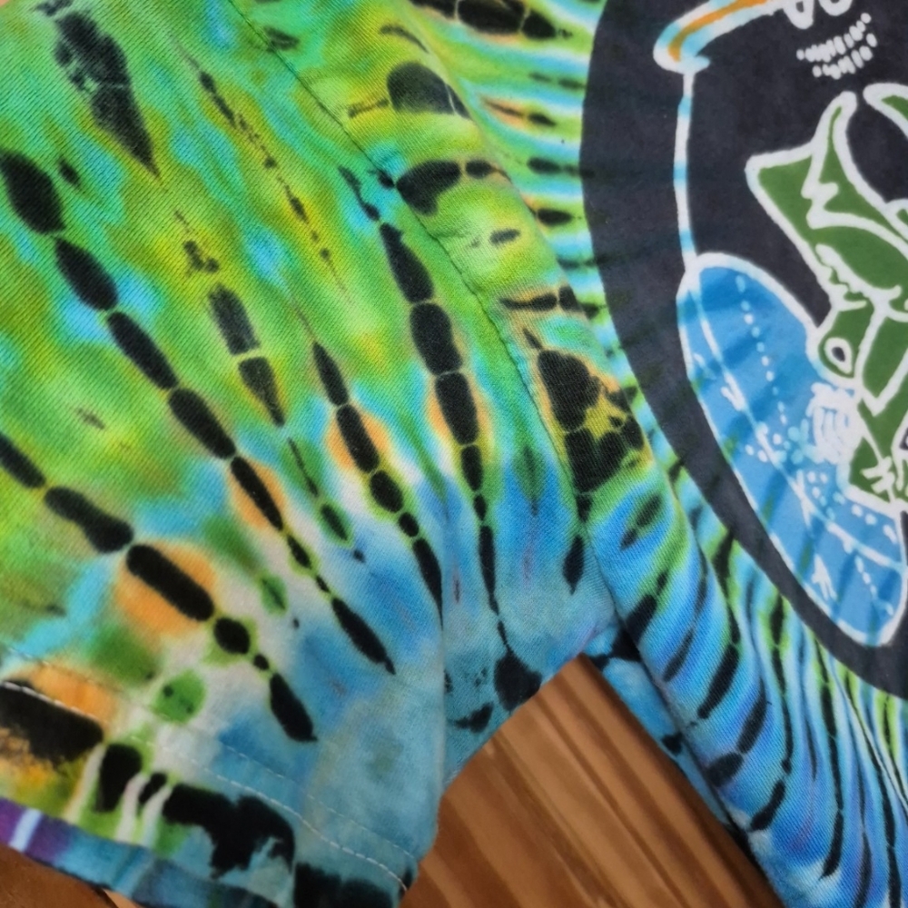 Alstyle Tye Dye Unisex Skeleton Shirt - Picture 5 of 5